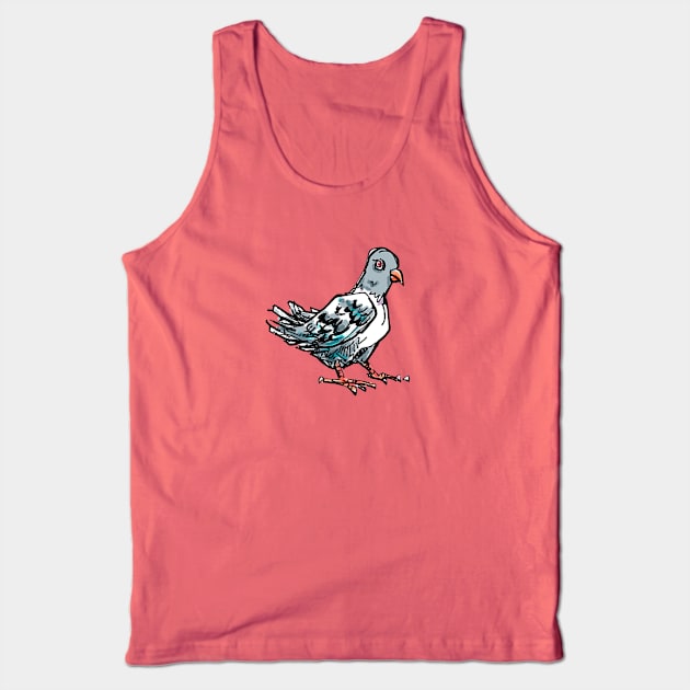 Pigeon Tank Top by enoogs